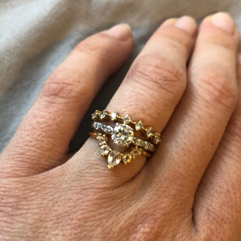 La Kaiser gold stacking rings local eclectic